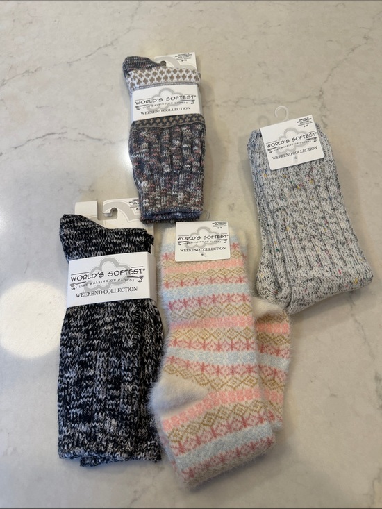 World’s Softest Socks Accessories - World’s softest Socks Bundle Cozy Crew Socks - Mixed Colors